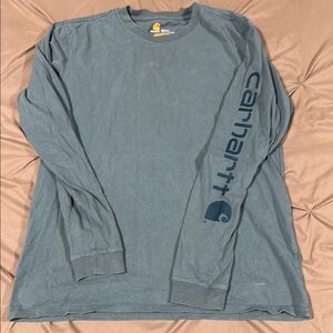 Carhartt Gray Long Sleeve Tee Relaxed Fit